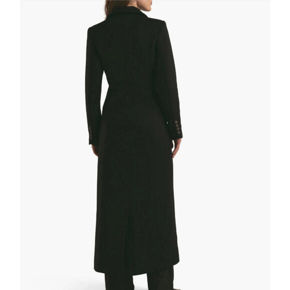 NEW, Favorite Daughter the Simon Double Breasted Longline Coat Black L #LD117 - Picture 4 of 12